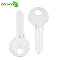 XINYE Clé de porte personnalisée en laiton plaqué, clé vierge solide pour usage domestique, installation facile UL050