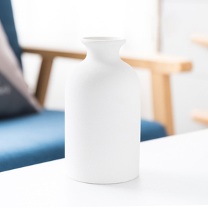 Florero de cerámica esmerilada para decoración de escritorio, florero de cerámica gruesa, popular, estilo nórdico - Product Image 2