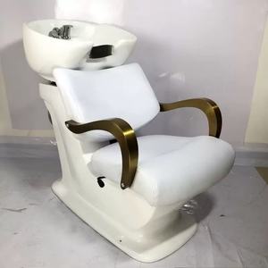 Syf Hot Sale Gold Black Beauty Salon Furniture Modern Hair Washing <b>Shampoo</b> <b>Chair</b> - Product Image 3