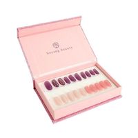 Boîtes de présentation de luxe personnalisées de qualité supérieure pour faux ongles avec fenêtre, pour ongles à presser
