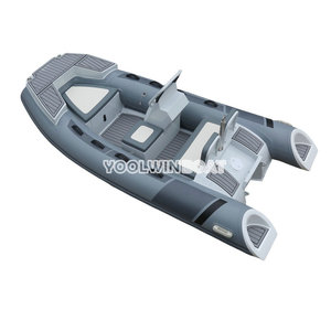 قارب صغير 360 درجة من البي في سي المطاطي للصيد بهيكل ألومنيوم شبه صلب قابل للنفخ للبيع مناسب للتجديف وركوب الأمواج والغوص - Product Image 1