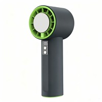 Ventilateur portable pliable haute vitesse à quatre vitesses avec chargement USB, affichage numérique 100 niveaux, mini-paquet de glace, version anglaise
