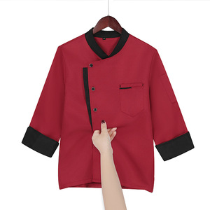 Chaqueta de <span class=keywords><strong>Chef</strong></span> Japonesa para Pastelería, Uniforme de <span class=keywords><strong>Chef</strong></span> para <span class=keywords><strong>Restaurante</strong></span>, Chaqueta de Cocina, Uniforme de Hotel, Chaqueta de <span class=keywords><strong>Chef</strong></span> para Hombre y Mujer - Product Image 6