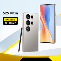 Teléfono Inteligente S25 Ultra Mini 4G 5G Económico, Deca Core, LTE/CDMA, 6GB+128GB, 5.0'', Larga Duración de Batería, Desbloqueado, Doble SIM, IMEI Educativo