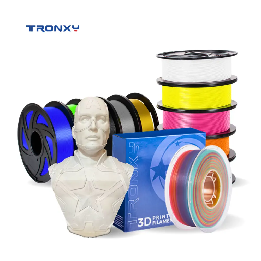 TRONXY 3D Printer Filament 1.75mm/2.85mm/3mm 1kg/3kg/5kg High Quality Smooth Printed PLA/PETG/ABS/TPU/SILK PLA 3D Filament