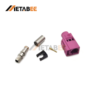 Conector H Hembra Fakra, Color Rosa Violeta, Crimpado y Soldado para Cable RG316 RG174, Sistema de Antena GPS para Vehículos - Product Image 4