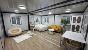 <span class=keywords><strong>Casa</strong></span> Contenedor Expandible <span class=keywords><strong>de</strong></span> 20 pies, <span class=keywords><strong>Casa</strong></span> Prefabricada Pequeña con Vista Panorámica, Eficiente Energéticamente, Fácil Instalación para Vivienda Móvil, Cabaña <span class=keywords><strong>de</strong></span> Camping - Product Image 6