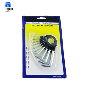 Jeu de clés hexagonales dix pièces de haute qualité Buggy de vélo métrique bricolage finition chromée clé à douille personnalisable OEM - Product Image 1