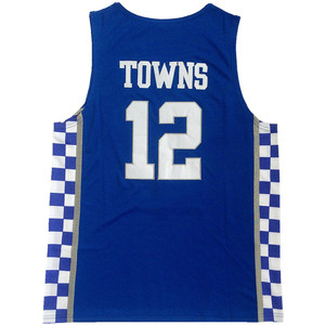 Factory Wholesale College Basketball Jerseys #12 <strong>Towns</strong> Stitched Plain Basketball Jersey - Product Image 1