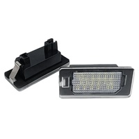 Éclairage de plaque d'immatriculation LED pour voitures européennes 12-30V 2.8W Blanc froid, remplacement de la lampe de plaque pour véhicules Volkswagen Audi Skoda SEAT