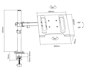 Support de moniteur <span class=keywords><strong>vertical</strong></span> unique avec <span class=keywords><strong>bras</strong></span> <span class=keywords><strong>articulé</strong></span> Support d'<span class=keywords><strong>écran</strong></span> d'ordinateur et support pour <span class=keywords><strong>écran</strong></span> - Product Image 2