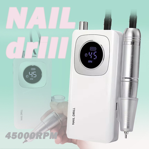 Lime à ongles électrique portable rechargeable 45W, 45000 tr/min, haute vitesse, professionnelle personnalisée pour salon de manucure - Product Image 1