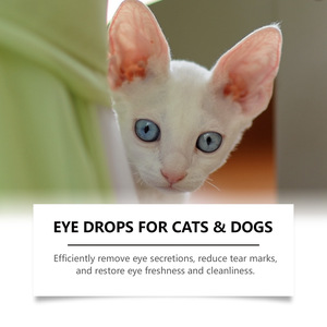 Yegbong 50ml Gouttes oculaires <span class=keywords><strong>pour</strong></span> chiens et chats – Dissolvant doux des taches lacrymales, soulage rougeurs, démangeaisons, sécheresse, nettoie <span class=keywords><strong>les</strong></span> impuretés oculaires – Soin des <span class=keywords><strong>yeux</strong></span> <span class=keywords><strong>pour</strong></span> animaux de compagnie - Product Image 4