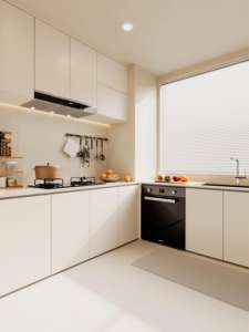 Armoires de cuisine en mélamine robuste en forme de U pour usage commercial avec garantie de 10 ans - Product Image 6