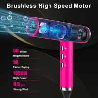 Sèche-cheveux à moteur sans balais haute vitesse Linkbeauty 110000 tr/min 268g Léger Faible bruit Salon et usage personnel Couleurs personnalisables