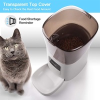 Distributeur automatique d'aliments pour animaux de compagnie intelligent, étanche, avec écran IPS, application mobile WiFi, télécommande, puce, distributeur automatique d'aliments 6L
