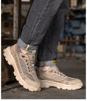 Chaussures de travail transfrontalières pour hommes, respirantes, légères et sécurisées, anti-écrasement, anti-perforation, résistantes à l'usure et protectrices