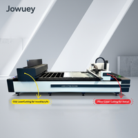 Máquina de Corte Láser 2 en 1 Jowuey 1325, Doble Fibra y CO2, Cabezal Doble CNC, para Metal, Acrílico y Madera