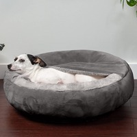 Offre Spéciale : Lit pour animaux de compagnie de luxe, orthopédique, en tissu Oxford, avec couverture à capuche, chaud, lavable, résistant à l'eau et à la saleté, type grotte, petit modèle