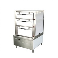 Armoire de cuisson vapeur à trois portes grande capacité pour centre de repas collectif et cuisine de restauration collective