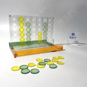 독점적 인 디자인 데스크탑 루사이트 매우 투명한 사용자 정의 아크릴 행 4 행 가정 장식을위한 재미있는 전략 게임