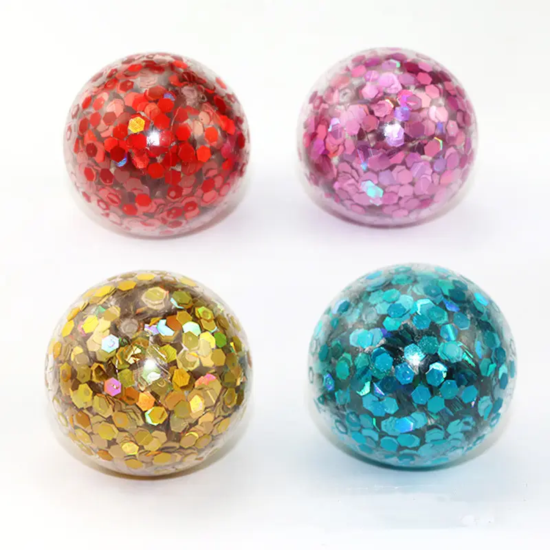 NEW ARRIVAL Colorful Shining Stress Ball TRP Anti-stress Ball Fidget Toys For Kids Adults