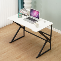 Bureau d'ordinateur ergonomique en acier carré, durable, réglable en hauteur, respectueux de l'environnement, facile à assembler, surface en MDF pour le jeu à domicile