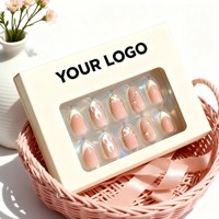 Boîtes à faux ongles écologiques en gros, personnalisez votre logo, emballage de faux ongles à pression protégé contre les UV