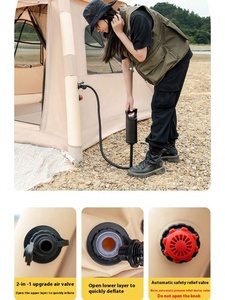 <span class=keywords><strong>Set</strong></span> completo di tenda a cupola gonfiabile istantanea per 4-5 persone con pompa manuale One Touch Setup Air Shelter per famiglie in campeggio - Product Image 5