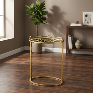 Table basse moderne en or exotique, artisanale, avec des caractéristiques extensibles et réglables pour le mobilier de salon - Product Image 6