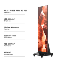 Pantalla LED Publicitaria Inteligente para Interiores P2 P1.86, Reproductor de Señalización Digital con Animaciones y Gráficos para Centros Comerciales