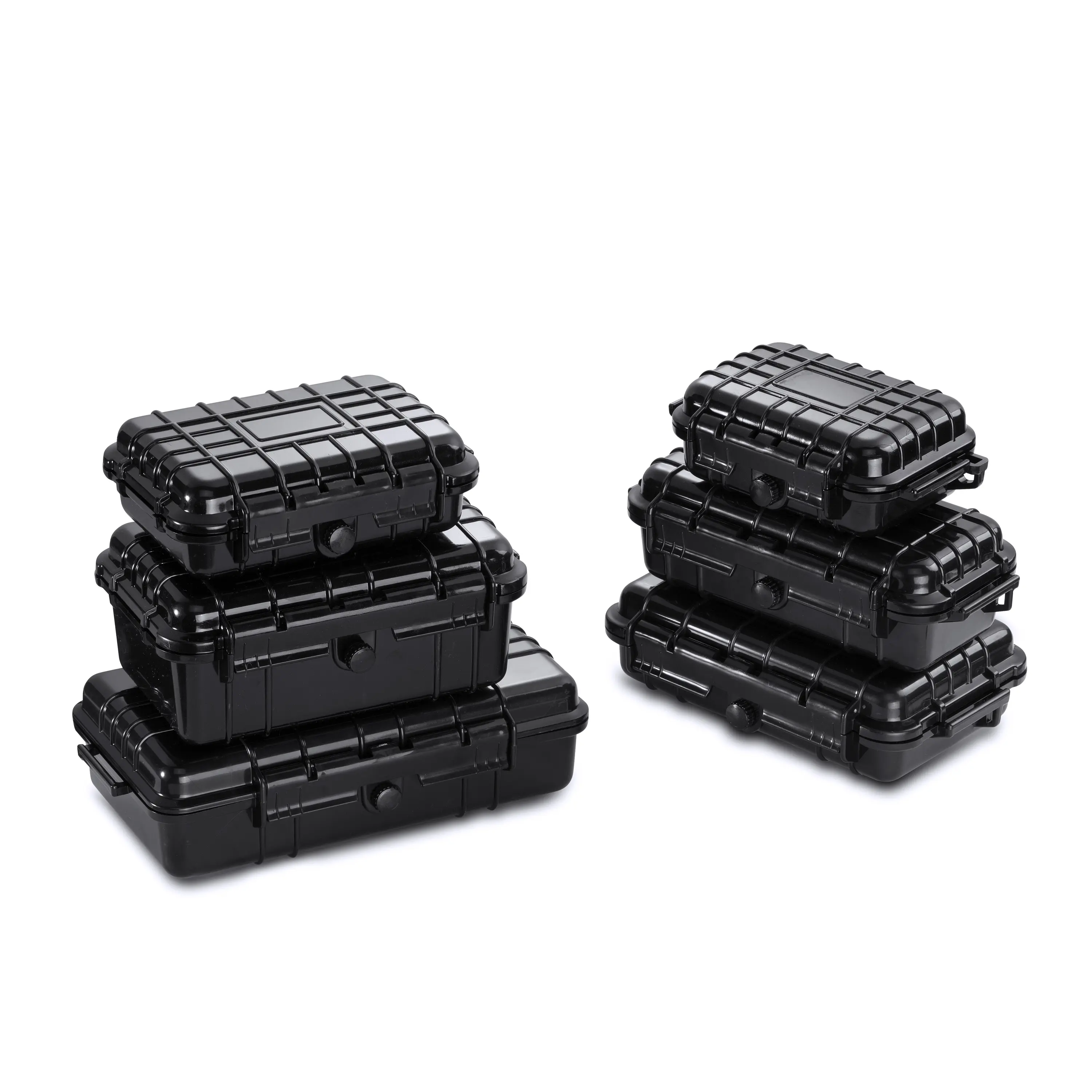 GD1010 Mini custodia in plastica impermeabile micro custodia rigida nera piccola scatola vuota per telefoni