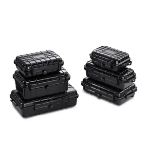 Plastic Transport Box GD1010 Mini Plastic Waterproof Micro Case Black Hard Carrying Case Small Empty Box For Phones
