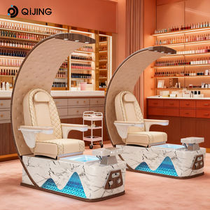 Sillas de <span class=keywords><strong>Pedicura</strong></span> y Manicura de Lujo Estilo Trono Moderno con Respaldo Alto, Masaje Eléctrico y Spa de Pies para Salón de Uñas <span class=keywords><strong>Profesional</strong></span> - Product Image 1