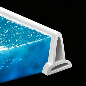 Barrière de <span class=keywords><strong>seuil</strong></span> de <span class=keywords><strong>douche</strong></span> auto-adhésive en silicone pour salle de bain, facile à installer, anti-infiltration <span class=keywords><strong>d</strong></span>'eau, bande <span class=keywords><strong>d</strong></span>'<span class=keywords><strong>étanchéité</strong></span> en caoutchouc - Product Image 4