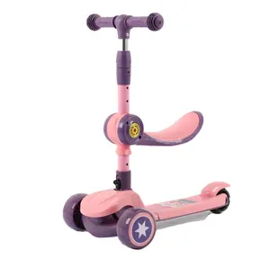 האיחוד האירופי מחסן נייד ילדים קורקינט push חשמלי זוהר גלגל בני בנות מתנה תינוק סקייטבורד עבור ילד E רגל קטנוע