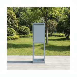Boîte aux lettres de jardin en gros, grande capacité, en métal, pour la livraison de colis, boîte de dépôt de colis extérieure - Product Image 1