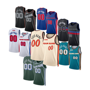 Camiseta de Baloncesto Personalizada al por Mayor, Bordada/Termosellada, del Equipo de Detroit, EE. UU., en Negro, Blanco y Rojo, con Diseño de Grafiti y Nombre del Equipo - Product Image 1