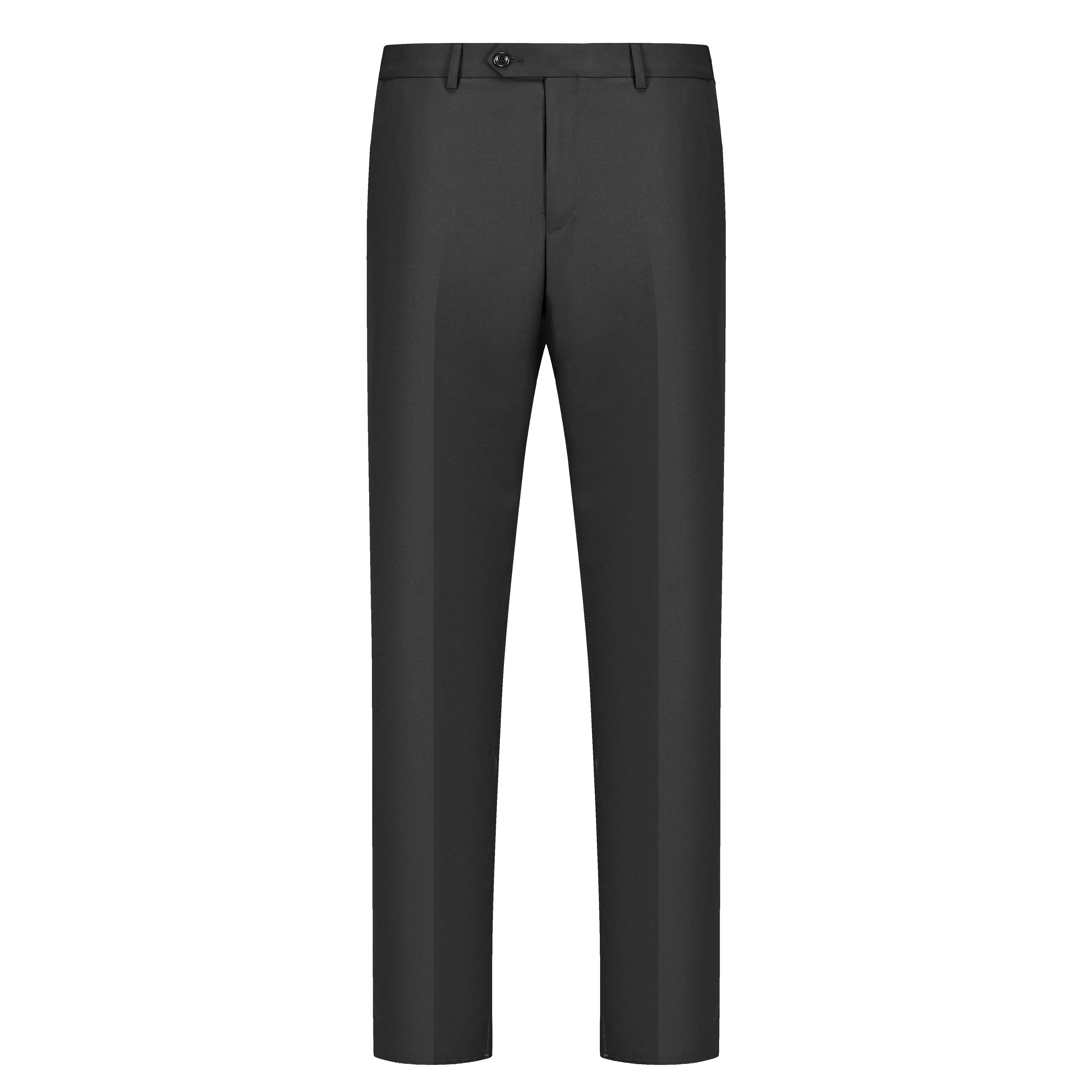 Black Business Formal Office Hidden Elastic Men's Polyester Dress Pants for Men