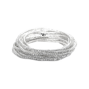 2.0mm Superfine Style Coréen Simple Rangée Flash Diamant Stretch Cristal Bracelet De Mariée Strass Charme pour Cadeaux - Product Image 5