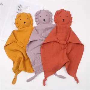 Spielzeug Schöne Kuscheltier Spielzeug Hase Baby Löwe Sicherheits decke Musselin Baumwolle Tröster Baby Tröster Handtuch Decke