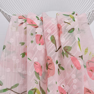 宽度150厘米夏季涤纶数码印花面料柔软透气护肤花雪纺面料儿童连衣裙女裙 - Product Image 5