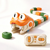 Nouvelle Serpent Électrique Interactif Magnétique Haute Vitesse pour Enfants, Voiture Serpent Télécommandée avec Yeux Lumineux