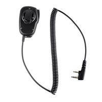 Retevis K-1 2 Pin Mini PTT Speaker Mic Untuk Radio Dua Arah RETEVIS PUXING WOUXUN TYT HYT BAOFENG Walkie-Talkie