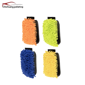 Guantes de microfibra de chenilla con diseño deportivo para el cuidado del coche, perfectos para uso doméstico, manoplas de lavado y toallas para el cuidado y limpieza del vehículo. - Product Image 3