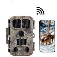 Caméra de chasse et de surveillance avec connexion Wi-Fi, contrôle à distance par application, flash IR 25m, vision nocturne IP67