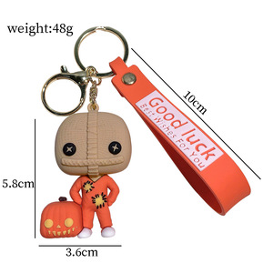 Oferta de Halloween: Llavero de Sam, el personaje de Halloween, con la frase '<span class=keywords><strong>Don</strong></span>'t Hug Me, I'm Scared', colgante de figura - Product Image 5