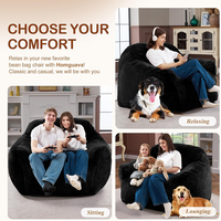 Chaise pouf confortable design spacieux pour salon sans remplissage