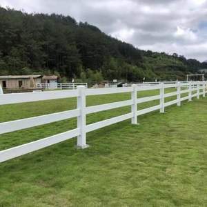 Valla de caballo de PVC con protección UV 100% de alta calidad, tablero de barandilla ecuestre de Metal duradero, pedido mínimo de 1kg - Product Image 3