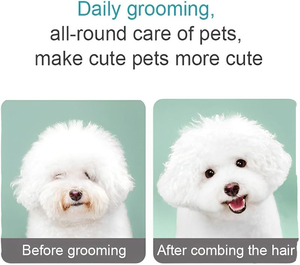 مشط العناية بالكلاب من المعدن المقاوم للصدأ مع برغوث الكلب - Product Image 6